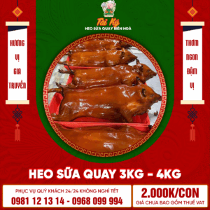 HEO SỮA QUAY CÚNG 3KG - 4KG