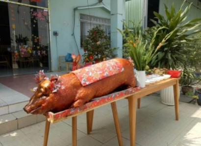 Heo quay có mặt hầu hết trong các dịp lễ thờ cúng