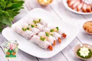 bánh hỏi heo quay