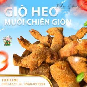 chân giò heo chiên muối