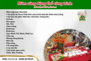 Cúng thổ công cần chuẩn bị những gì