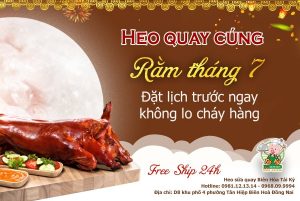 Heo quay cúng rằm tháng 7