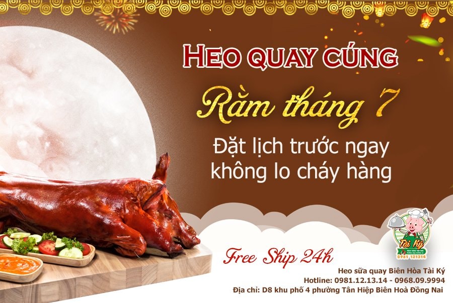 Heo quay cúng rằm tháng 7